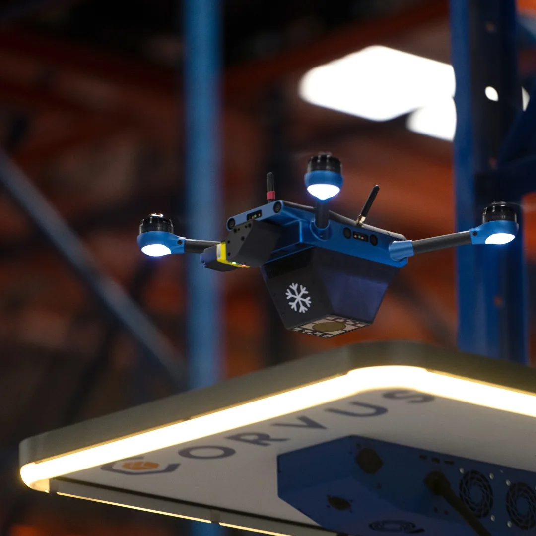 Autonomous robotic system performing warehouse inspection and inventory scan